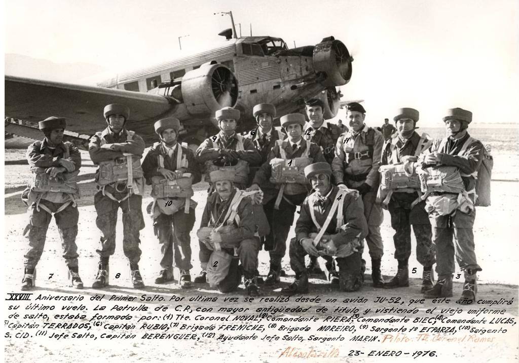 Conmemoración del primer salto en 1976. 