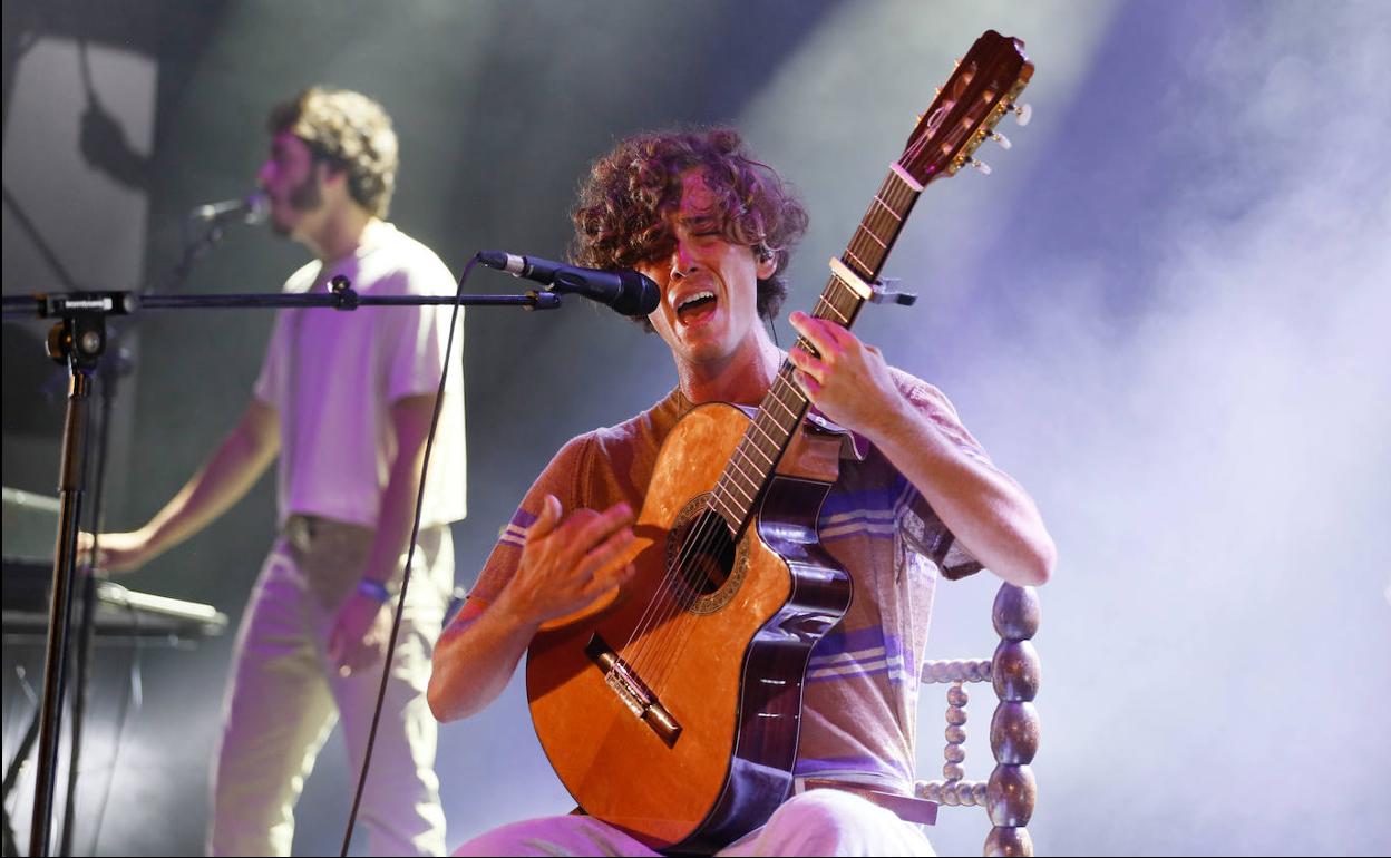 Guitarricadelafuente, en su concierto este viernes por la noche en La Mar de Músicas. 