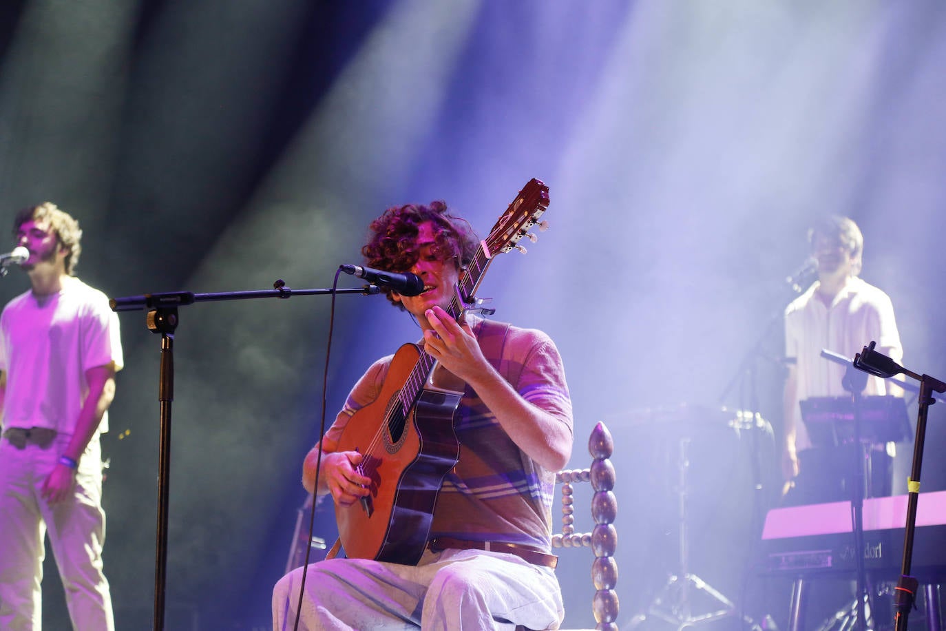 Guitarricadelafuente, en el auditorio del Parque Torres de Cartagena. 