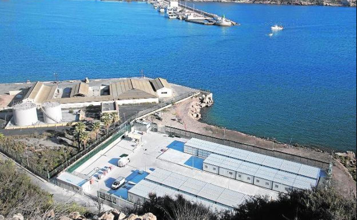 Recinto y módulos para el CATE en la zona portuaria de El Espalmador, en Cartagena. 
