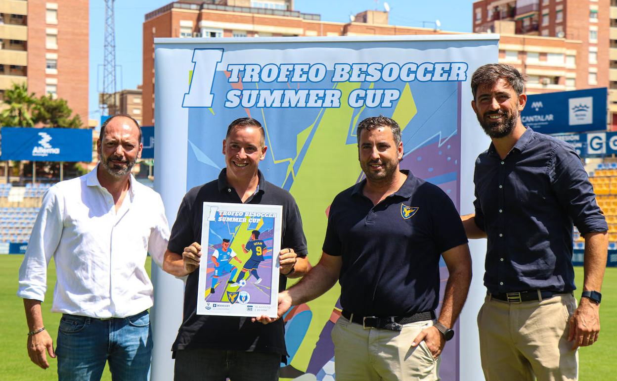 Presentacion del I Trofeo Be Soccer en el Estadio La Condomina