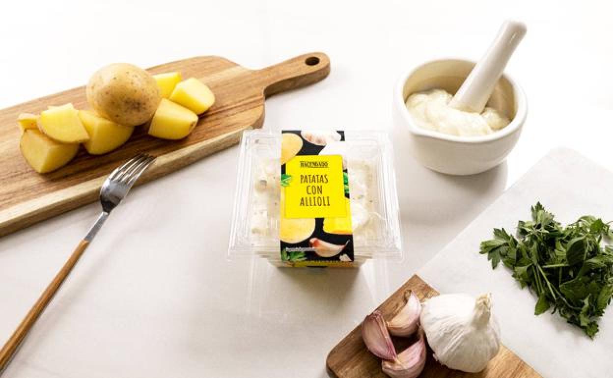 Las nuevas patatas con alioli de Mercadona.