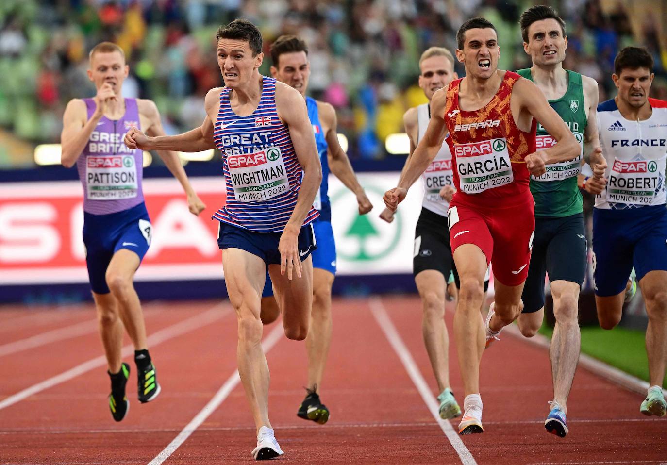 Fotos: El primer puesto de Mariano García en la final de los 800 metros del Europeo, en imágenes