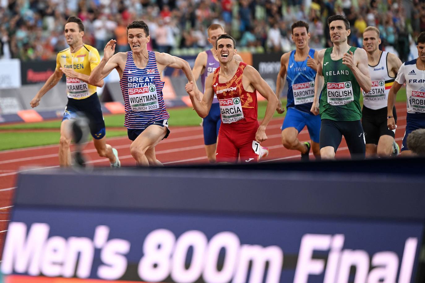 Fotos: El primer puesto de Mariano García en la final de los 800 metros del Europeo, en imágenes