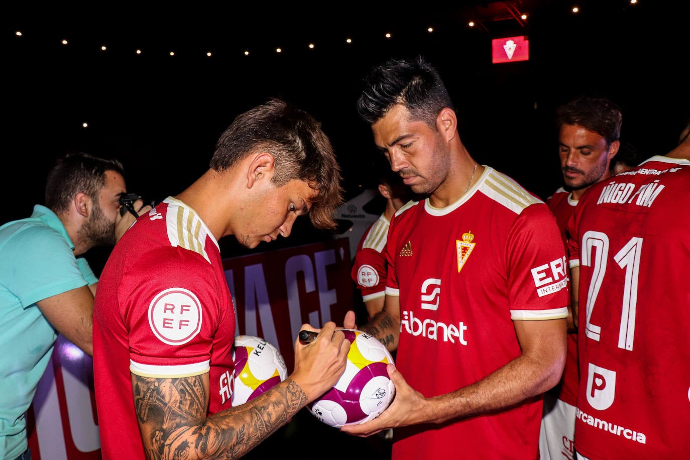 Fotos: Presentación de los fichajes del Real Murcia en el estadio Enrique Roca