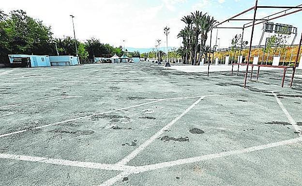 El montaje del campamento ya están en marcha.