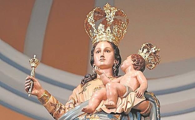 La Virgen de los Remedios, patrona de Pliego. 