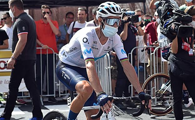 Galería. El ciclista Alejandro Valverde, en su última Vuelta a España.