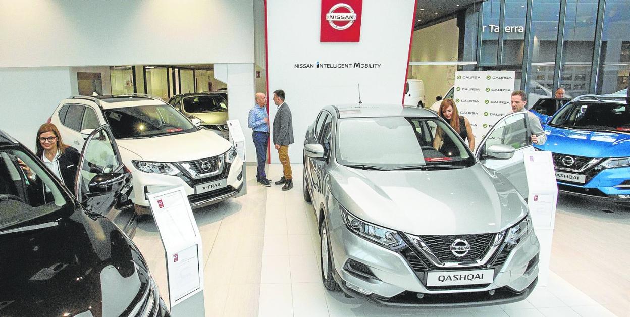 Concesionario de 'renting' de Nissan, en una imagen de archivo; su modelo Qashqai está entre los diez más demandados.