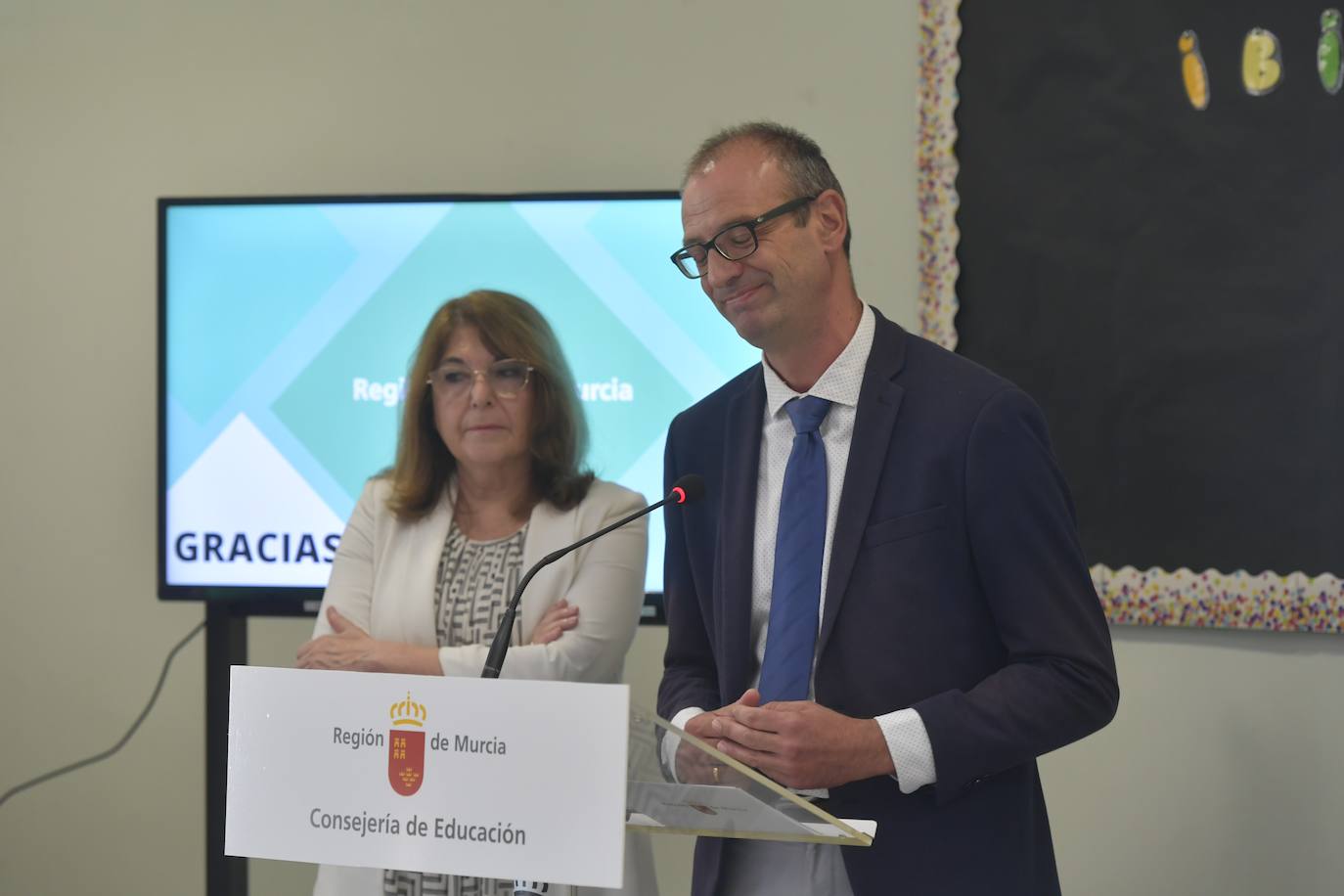 Fotos: La rueda de prensa de Educación por el inició del nuevo curso, en imágenes