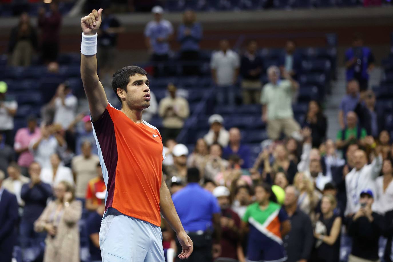 Fotos: Así celebró la victoria Carlos Alcaraz frente a Sinner en el US Open