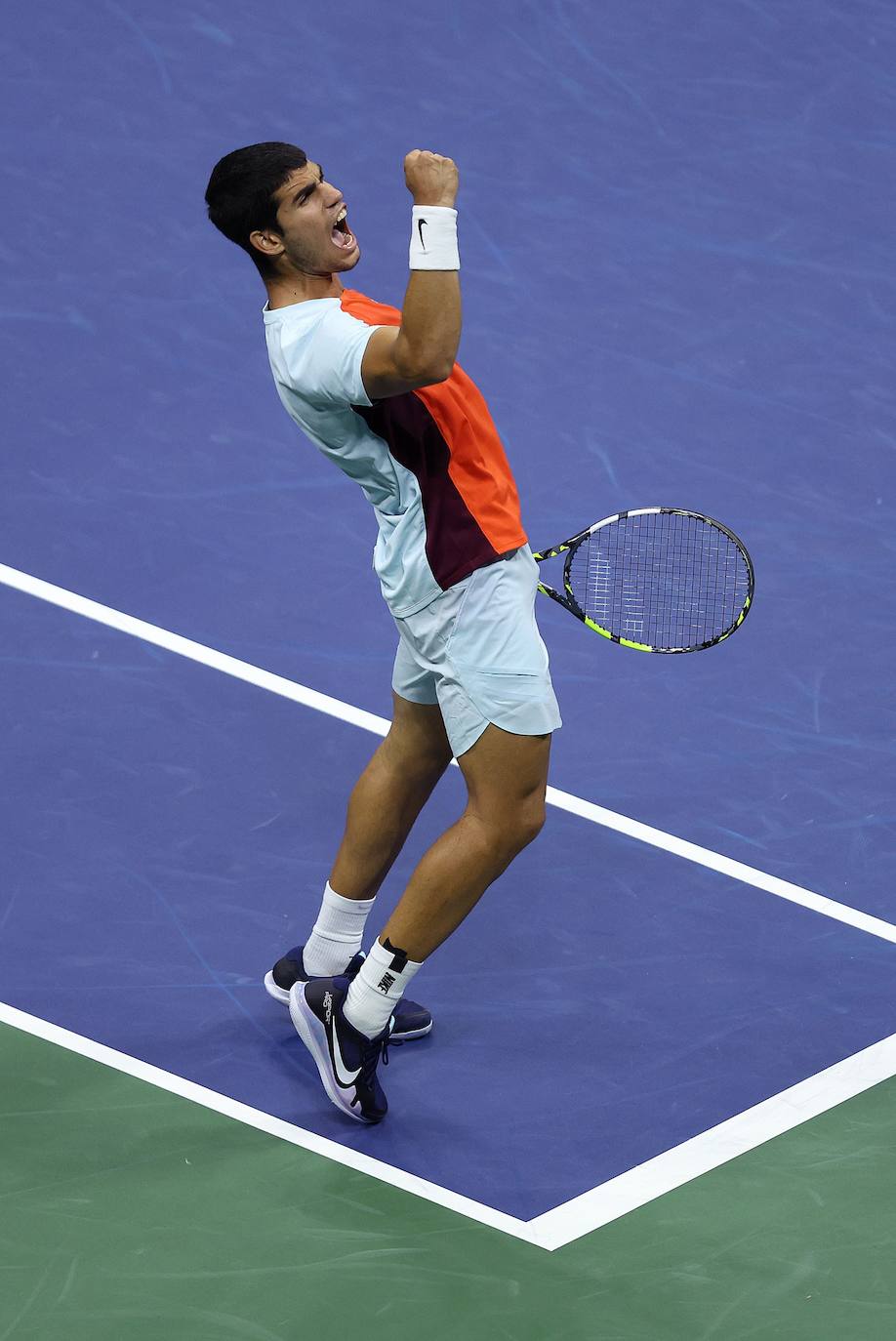 Fotos: Así celebró la victoria Carlos Alcaraz frente a Sinner en el US Open