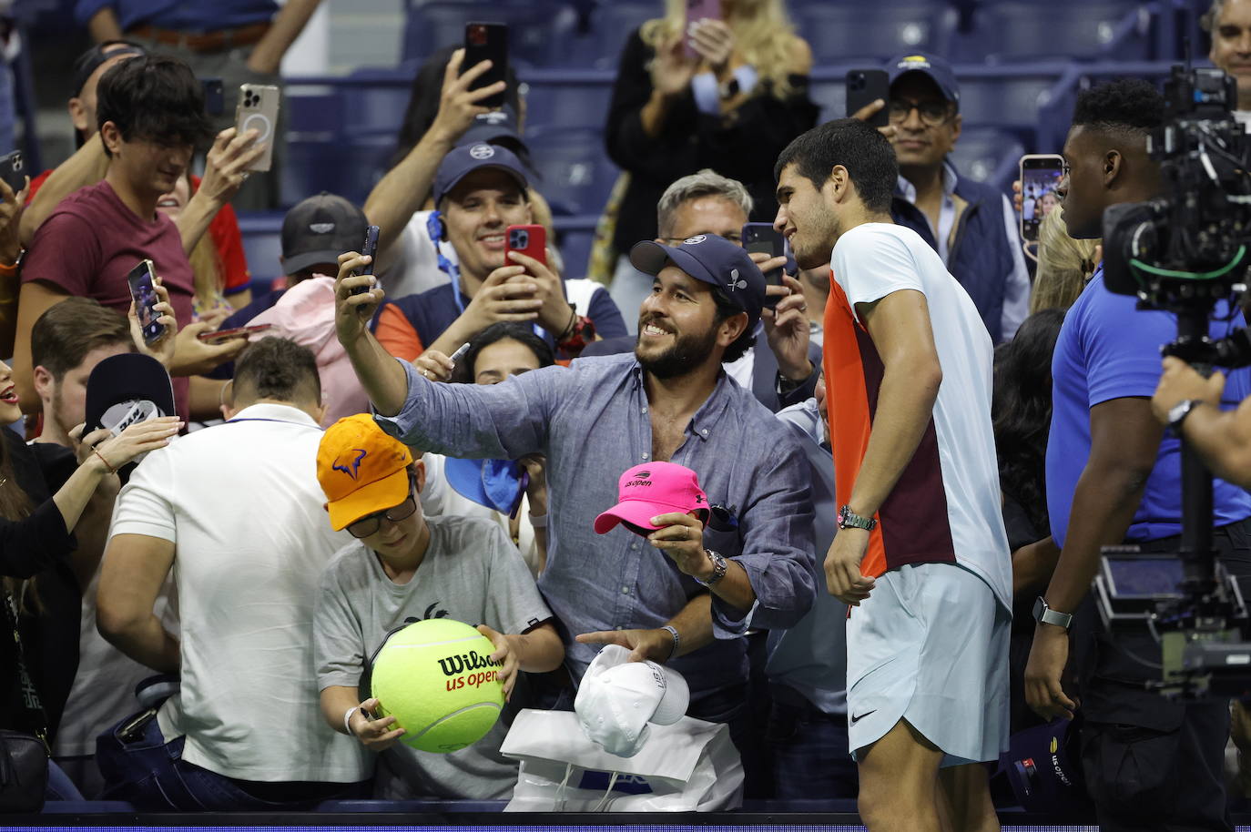 Fotos: Así celebró Alcaraz la victoria ante Tiafoe