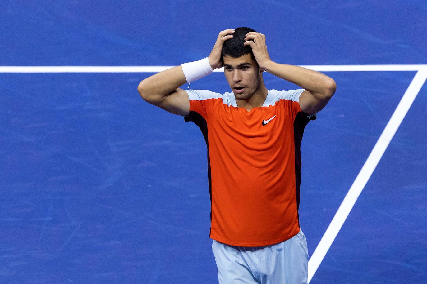 Fotos: Así celebró Alcaraz la victoria ante Tiafoe