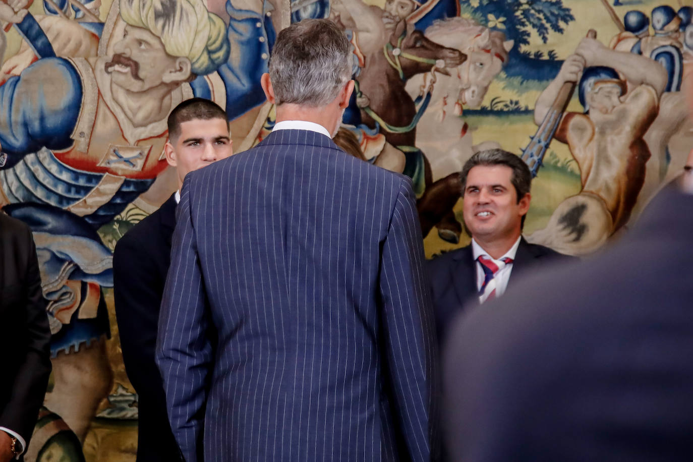 Fotos: El Rey recibe a Carlos Alcaraz tras su victoria en el US Open 2023