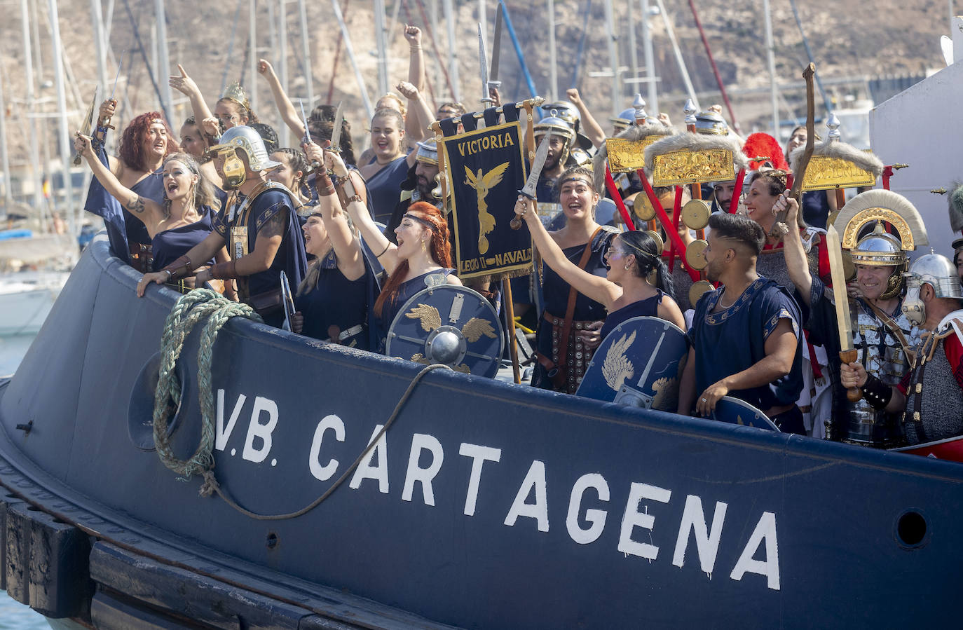 Fotos: Casi cinco mil personas disfrutan en Cartagena de la batalla por la toma de Qart Hadast