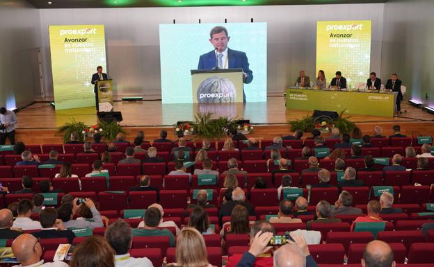 Un momento de la Asamblea General de Proexport celebrada este viernes. 