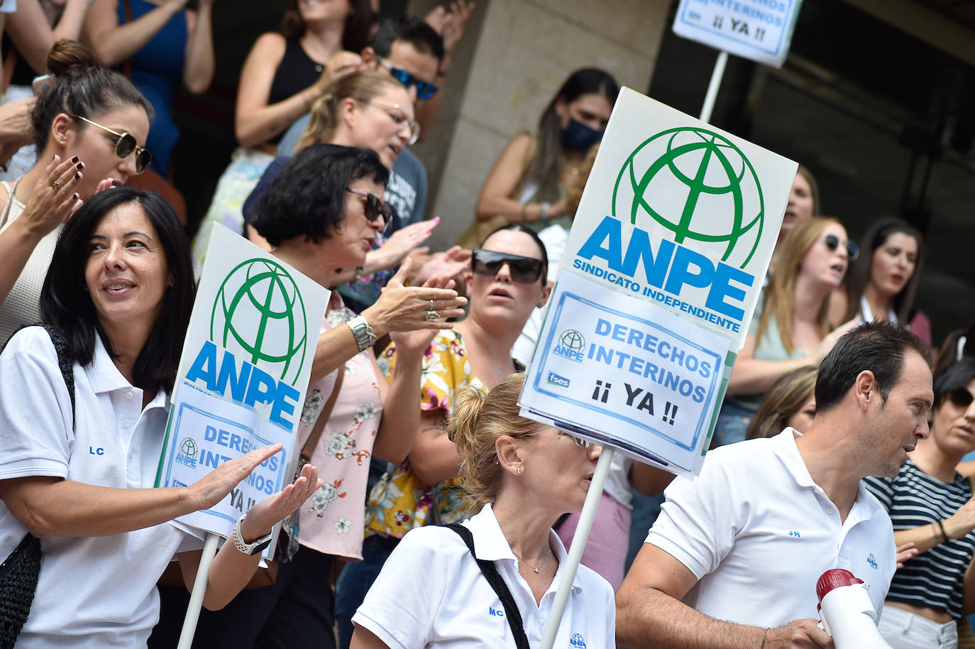 Fotos: Anpe protesta por los cambios en la sustitución de los docentes