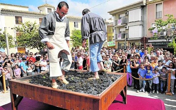 Uno de los actos de la Fiesta del Vino de Bullas.