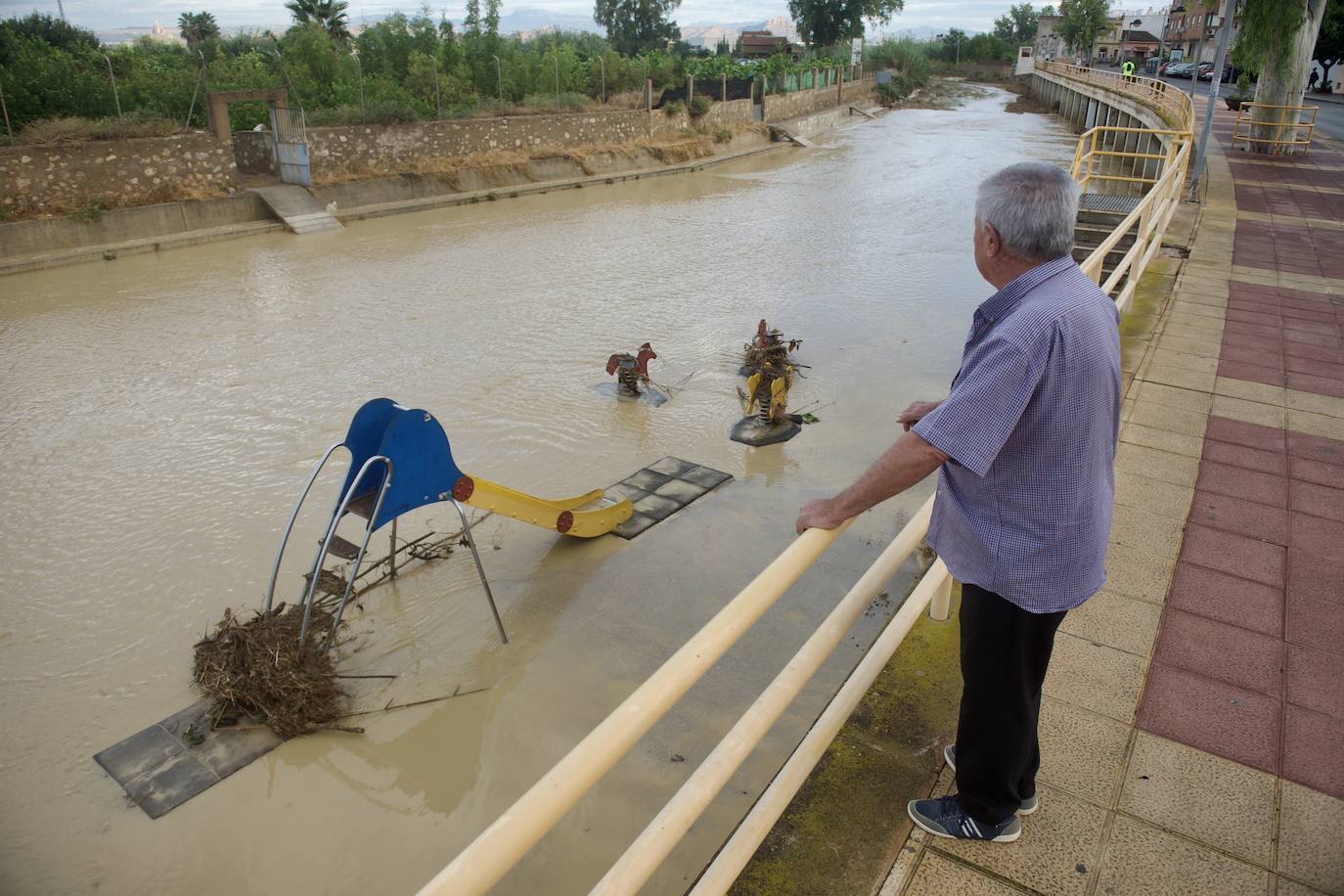 Fotos: Consecuencias de las fuertes lluvias en las zonas de Beniaján y Torreagüera