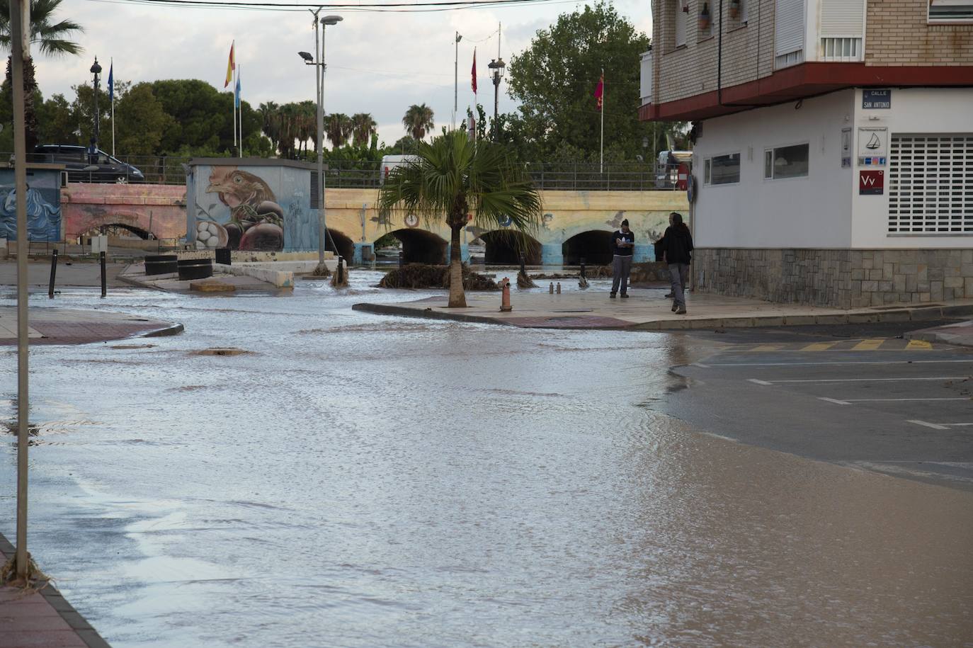 Fotos: El aviso rojo por lluvias deja en Los Alcázares 130 litros acumulados, en imágenes
