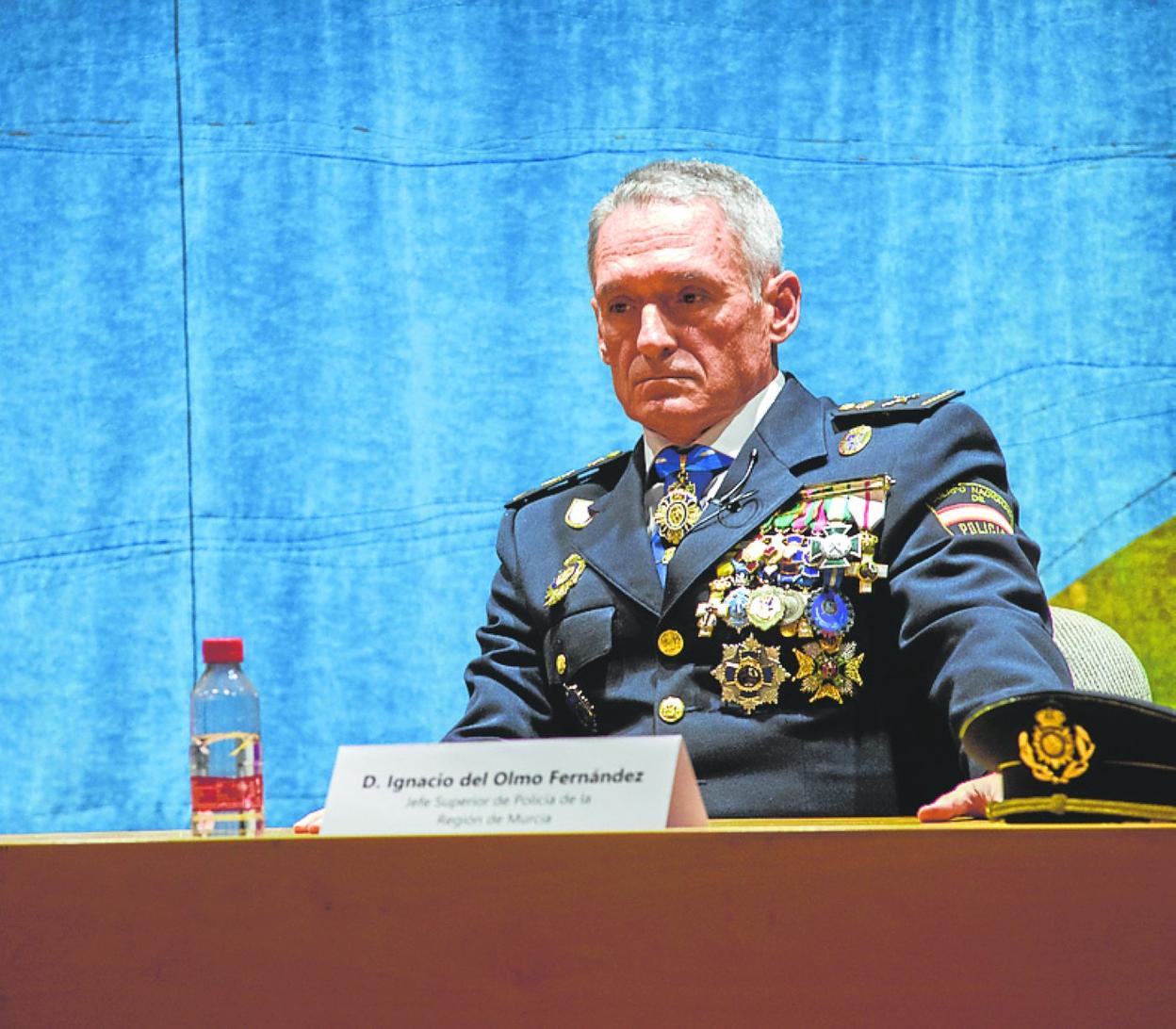Ignacio del Olmo, ayer, durante la charla que ofreció en Murcia. 