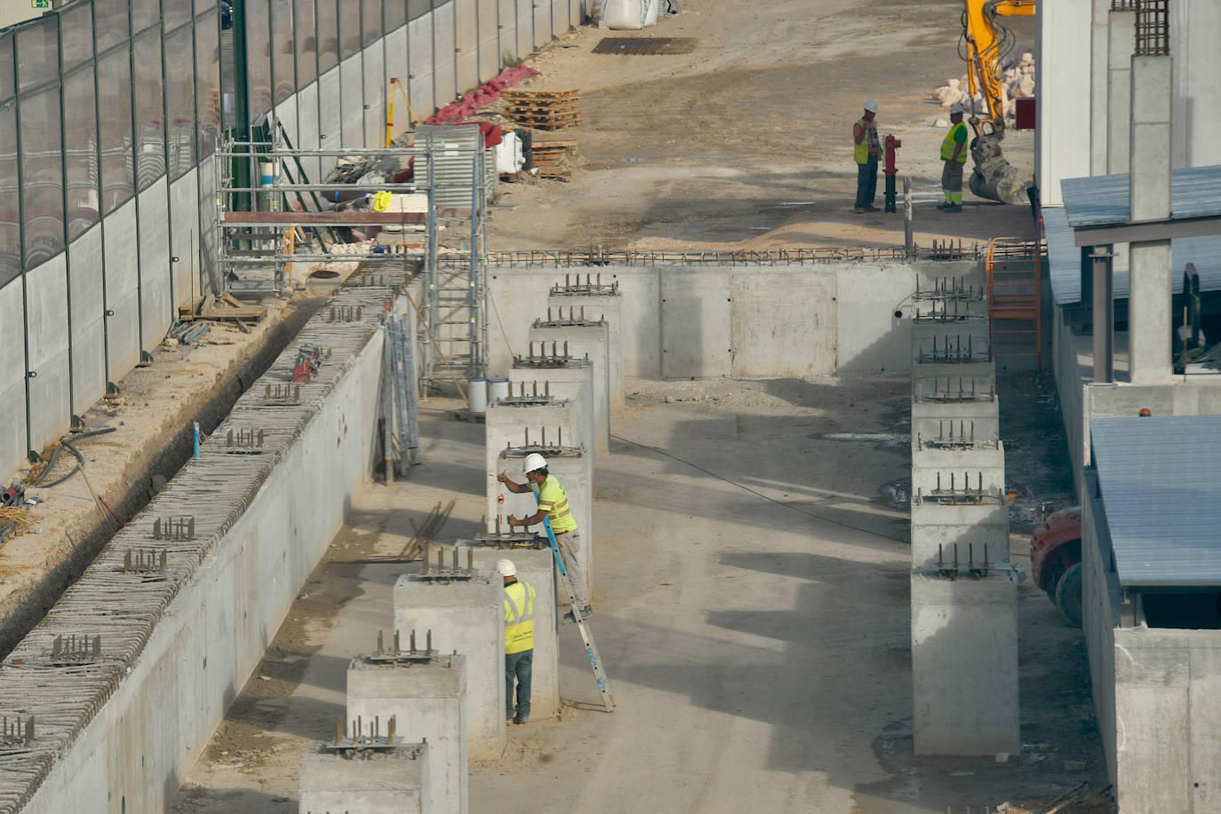 Fotos: Obras en la estación de tren del Barrio del Carmen de Murcia para la llegada del AVE