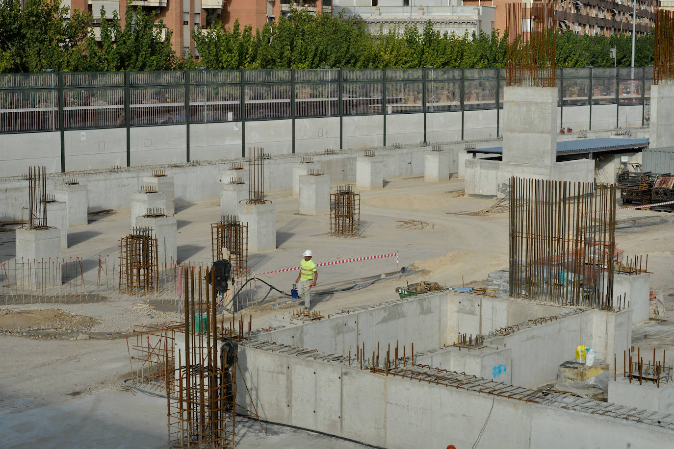 Fotos: Obras en la estación de tren del Barrio del Carmen de Murcia para la llegada del AVE