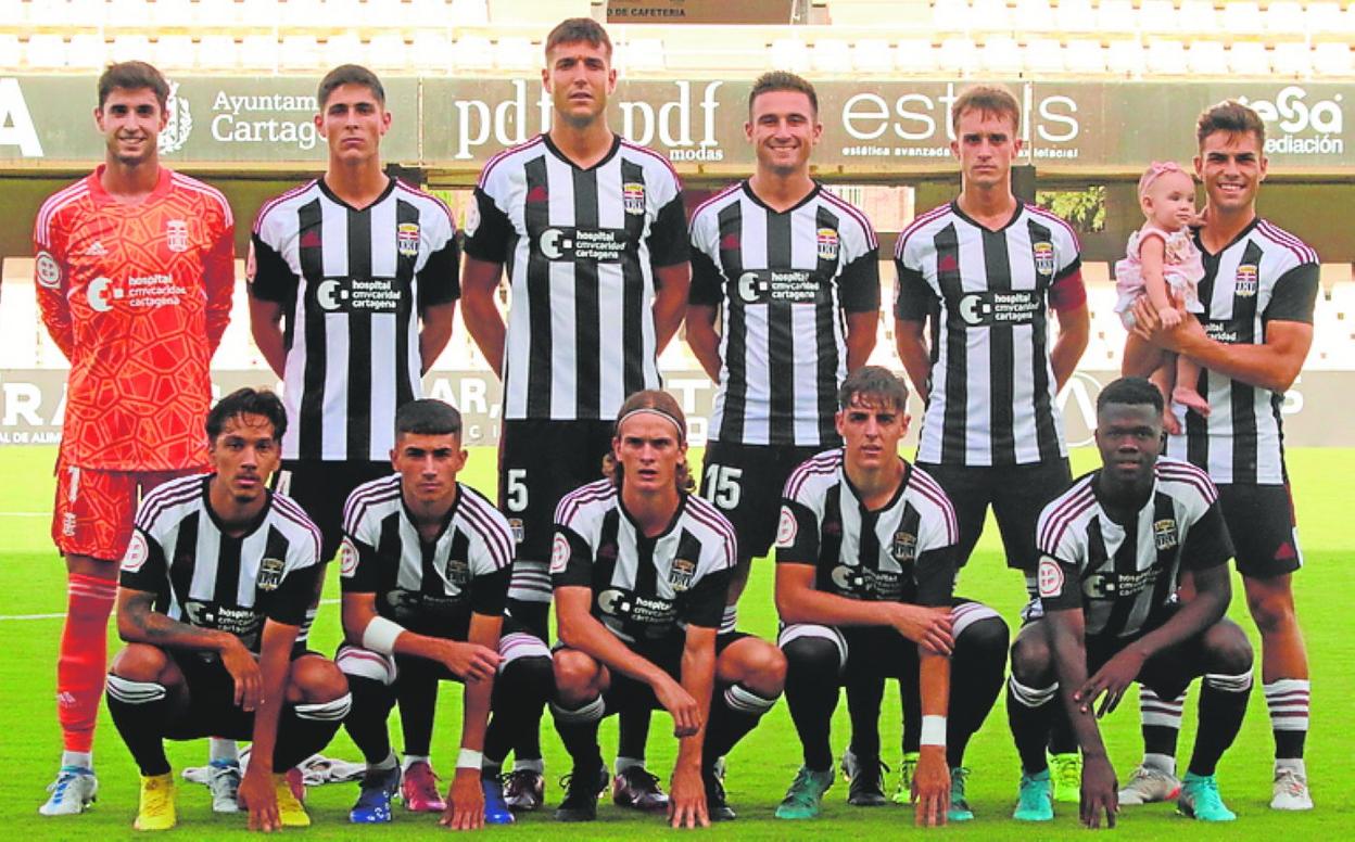 Once titular del FC Cartagena B esta temporada. 