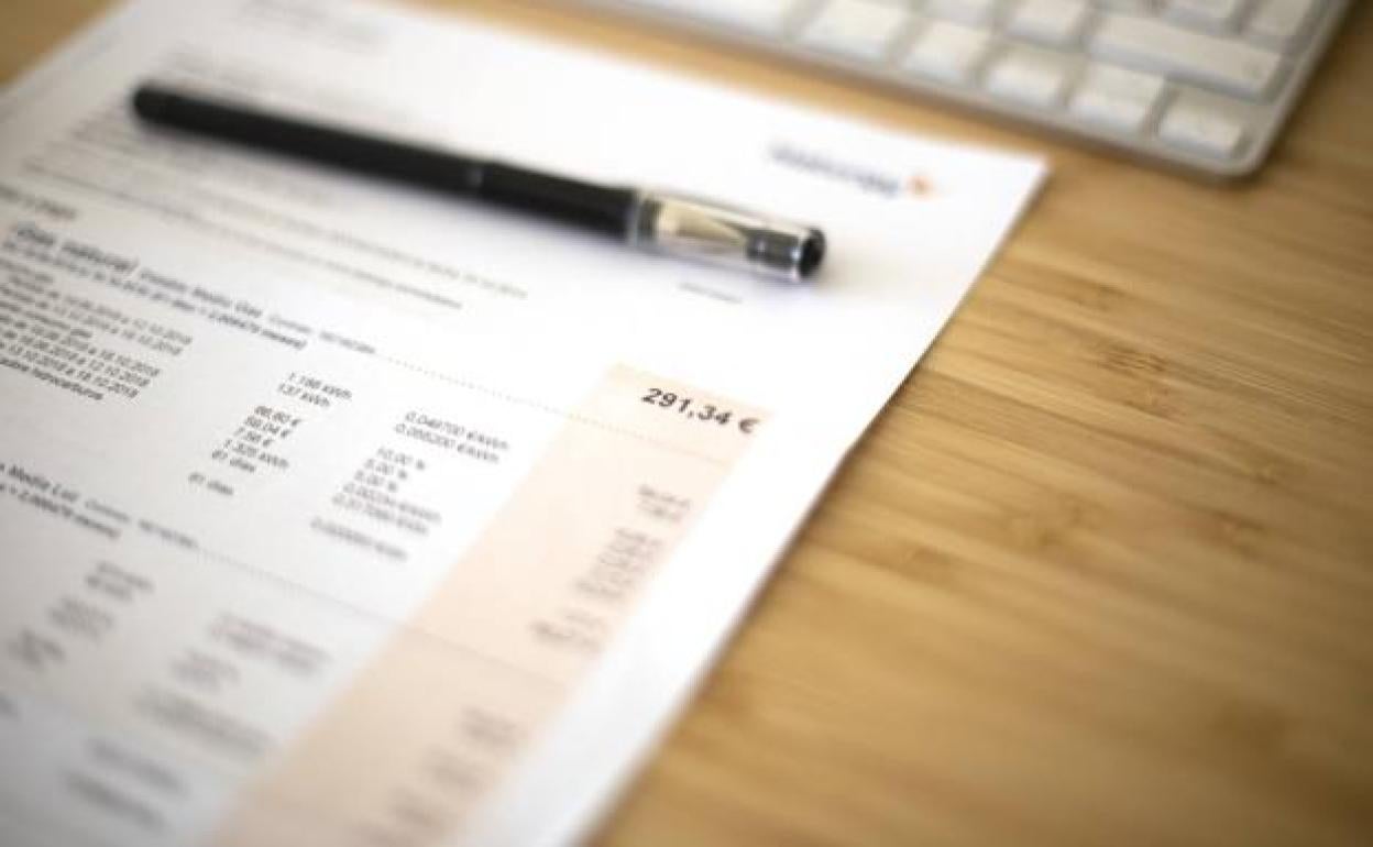 Imagen de archivo de una factura de la luz.