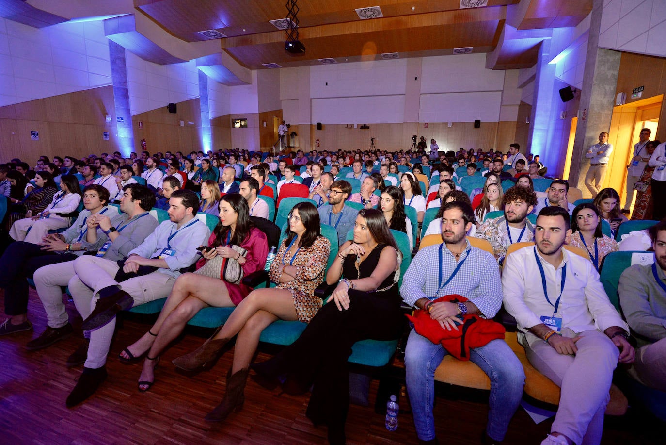 Un momento del Congreso de Nuevas Generaciones celebrado en la UMU este sábado. 