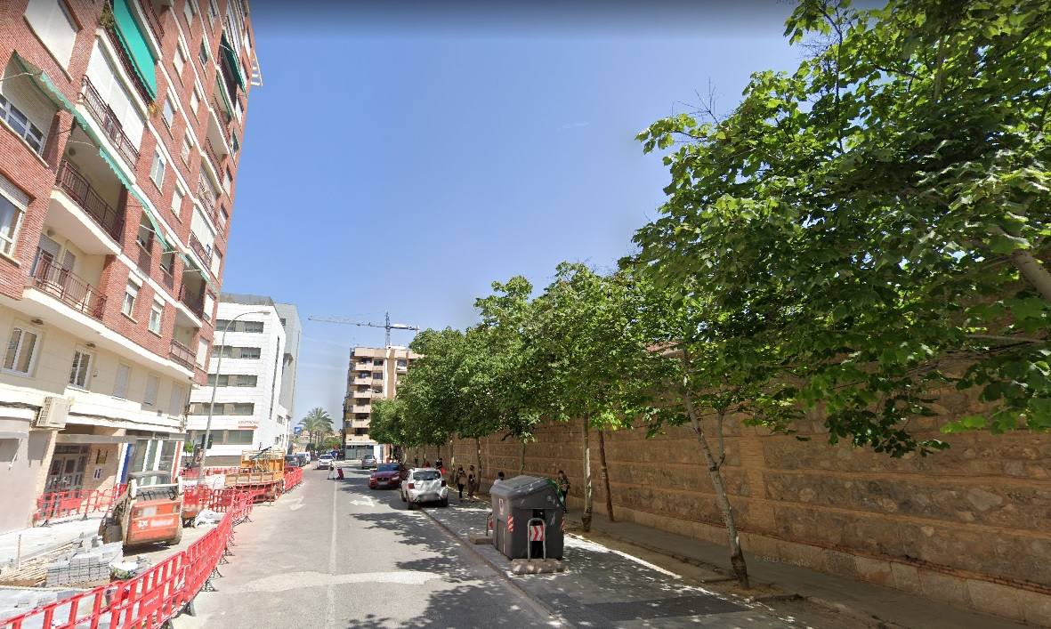 Calle Torre de la Marques de Murcia, donde se produjo el atropello.