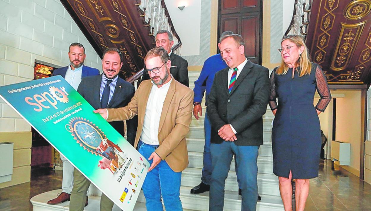 Presentación de Sepor en el palacete Huerto Ruano, ayer. 