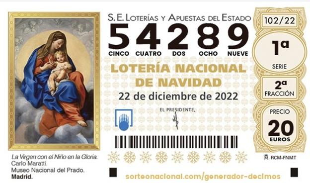 El 54289 se queda con el primer cuarto premio de la Lotería de Navidad 