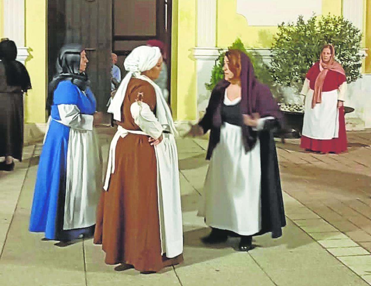 Recreación de la expulsión por la Hermandad de San Bartolomé. 