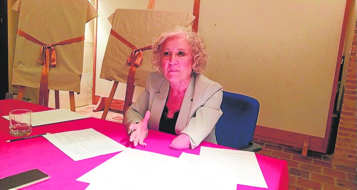 Maravillas Martínez Cifuentes, durante la presentación de PAS. 