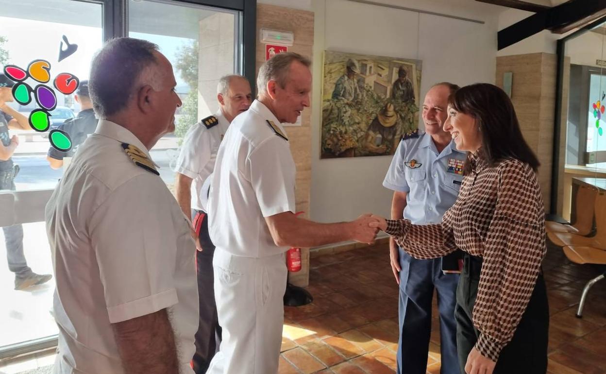 Reunión entre el Ministerio de Defensa y la Federación de Municipios, la pasada semana.