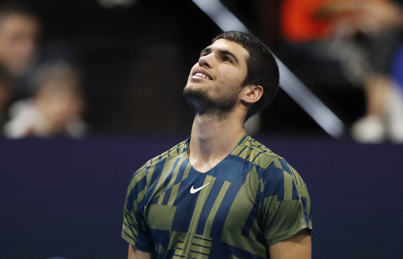 Fotos: El partido entre Carlos Alcaraz y Aliassime del ATP 500 de Basilea, en imágenes