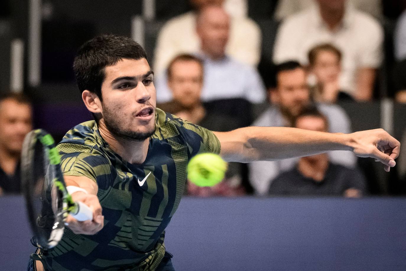 Fotos: El partido entre Carlos Alcaraz y Aliassime del ATP 500 de Basilea, en imágenes