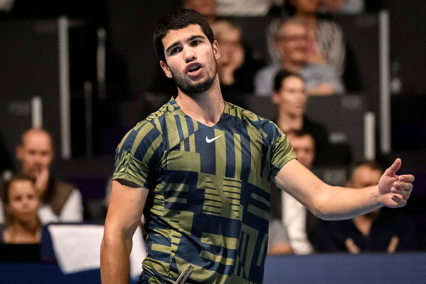 Fotos: El partido entre Carlos Alcaraz y Aliassime del ATP 500 de Basilea, en imágenes