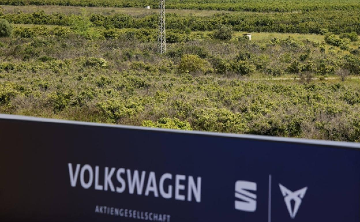 Terrenos donde se proyectó la gigafactoría de baterías de Volkswagen en Sagunto.