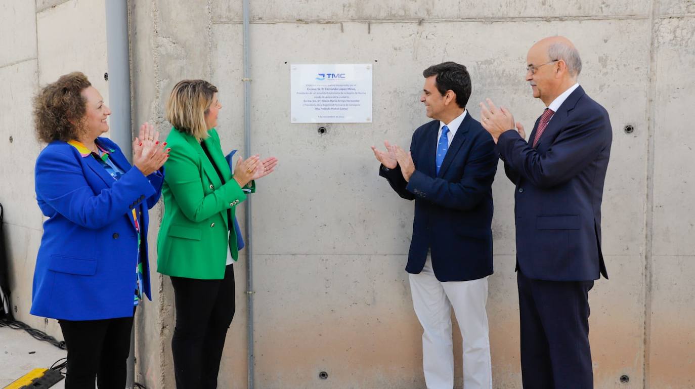 Inauguradas las nuevas instalaciones de la empresa TMC que incrementarán el almacenamiento de graneles sólido en el Puerto de Cartagena