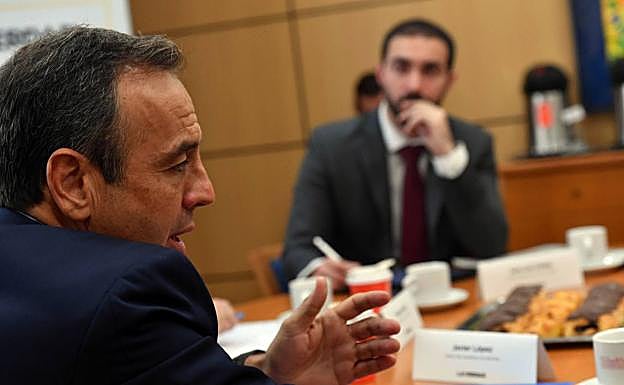 Javier López durante su intervención. 