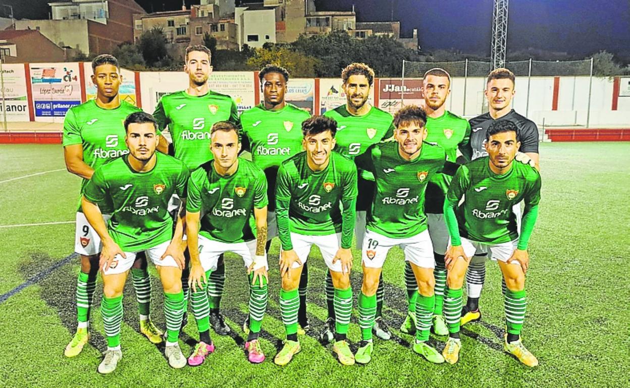 El once del Cieza que anoche goleó al Bullense. 