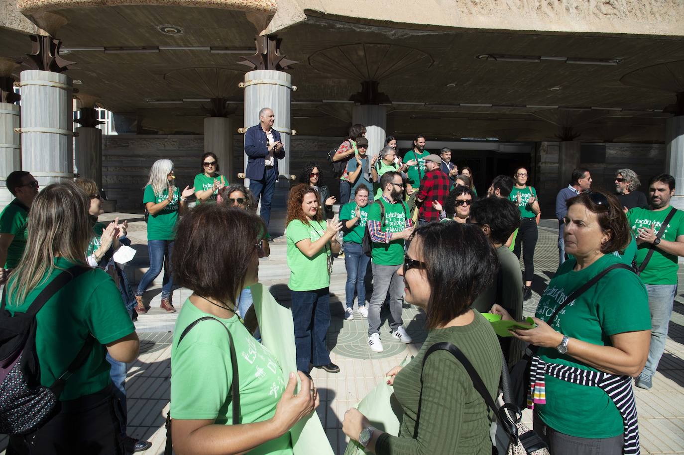 Fotos: Los sindicatos de enseñanza protestan en Murcia y Cartagena