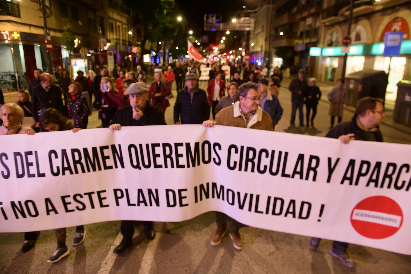 Fotos: Manifestación contra el plan de movilidad del Ayuntamiento de Murcia