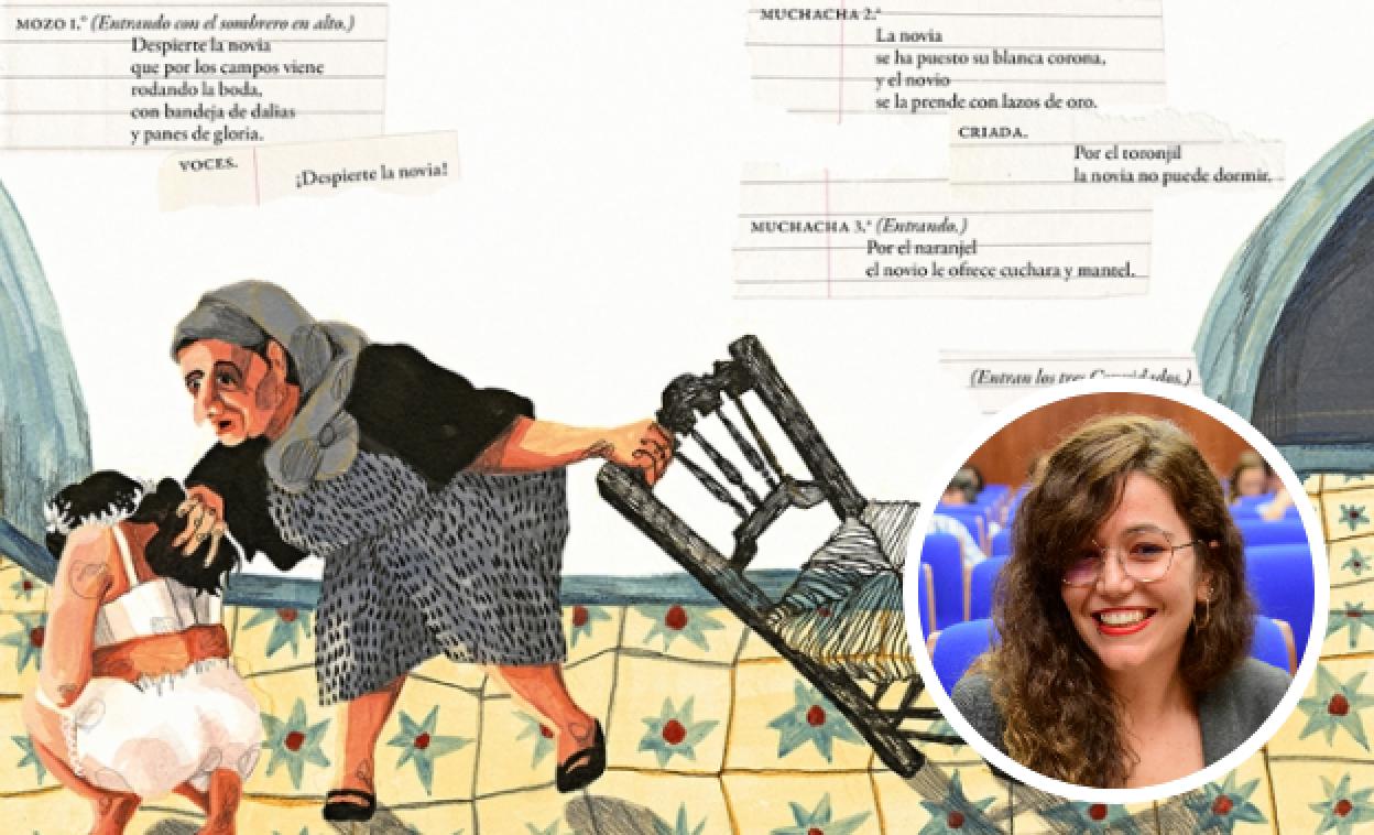 Ilustración de Ilu Ros para 'Bodas de sangre', que junto a 'Yerma' y 'La casa de Bernarda Alba' conforma 'Una trilogía rural', su nueva obra. 