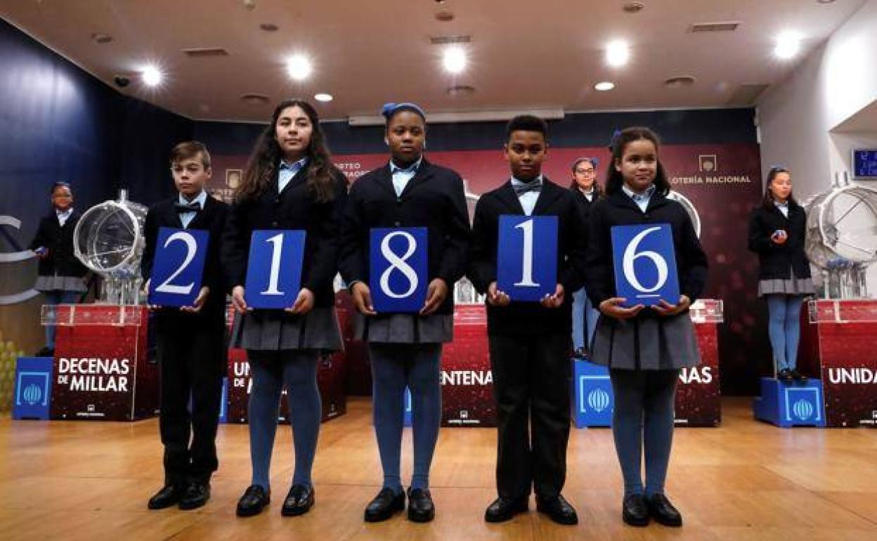 Segundo premio de la Lotería del Niño 2020.