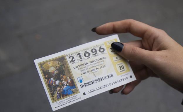 Un décimo de la Lotería del Niño.