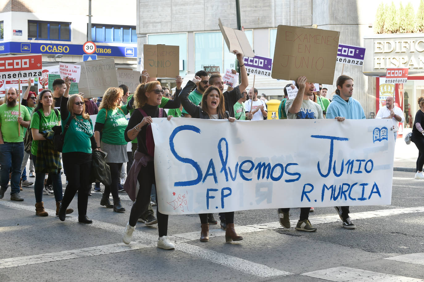 Fotos: Manifestación de educación contra los recortes en Murcia, en imágenes